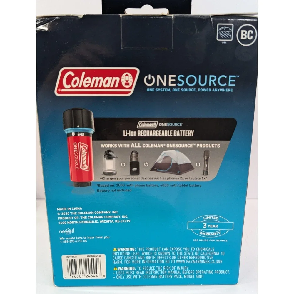 Coleman onesource rechargeable